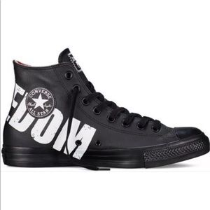 New Converse Chuck Taylor Sex Pistols Hi Top Sneakers M3.5 W5.5  Leather Black